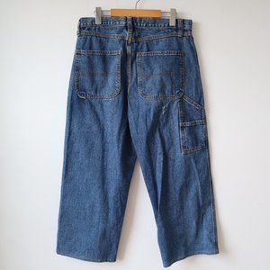 Midtown Carpenter Cropped Blue Jeans